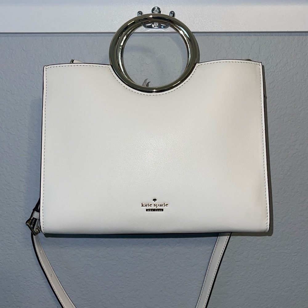 Kate Spade White Rock Road Sam.  White with gold accents